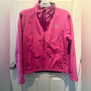 The North Face Womens Apex Bionic Soft Shell Full Zip Jacket Sz M Pink